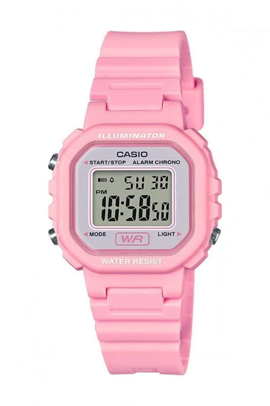 Casio Women's Digital Casual Watch, LA-20WH-4A1 Pink/White