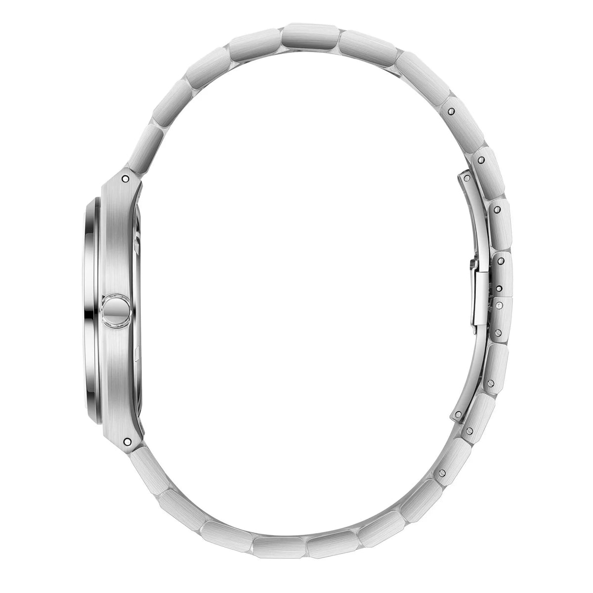 POLO BP3851X.350 SILVER STEEL BAND BLACK DIAL  FOR MEN