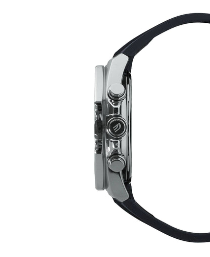 CASIO EDIFICE ECB-10P-1A BLACK RUBBER BAND BLACK DIAL  FOR MEN