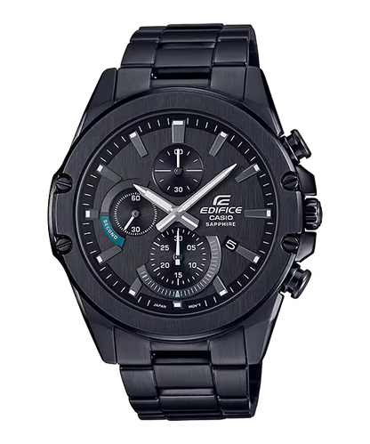 CASIO EDIFICE EFR-S567DC-1A BLACK STEEL BAND BLACK DIAL  FOR MEN
