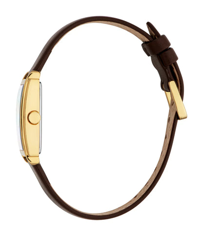 ESPRIT ES1L556L0025 BROWN LEATHER BAND WHITE DIAL FOR WOMEN
