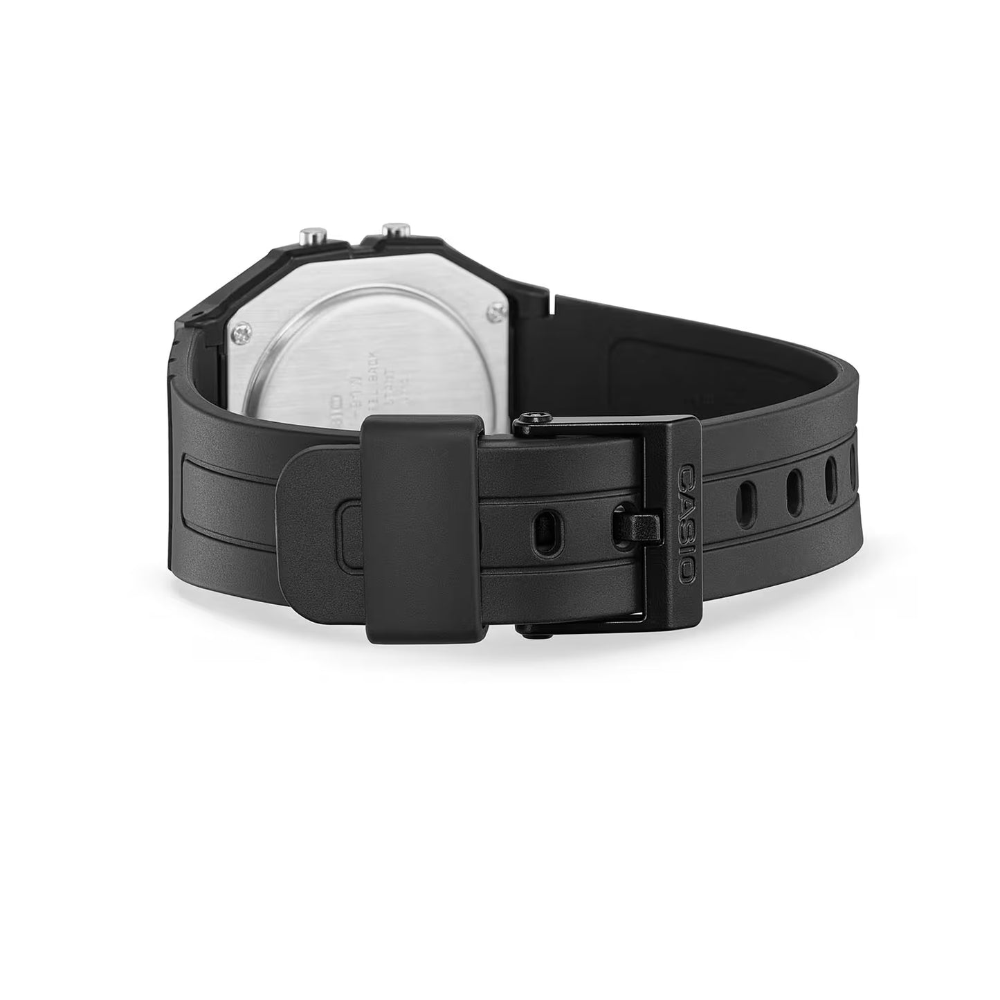 CASIO  F-91W-1D BLACK RUBBER BAND BLACK DIAL  FOR MEN