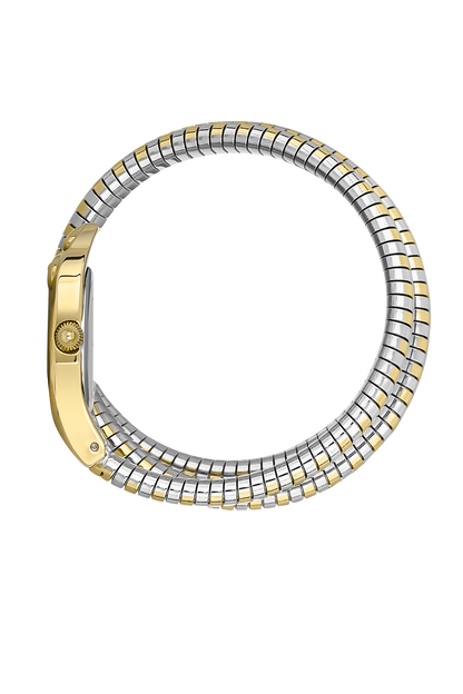 FREELOOK FL.1.10304-5 SILVER AND GOLD STEEL BAND SILVER DIAL  FOR WOMEN
