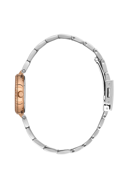 FREELOOK FL.1.10426-4 SILVER AND ROSE GOLD STEEL BAND WHITE DIAL  FOR WOMEN