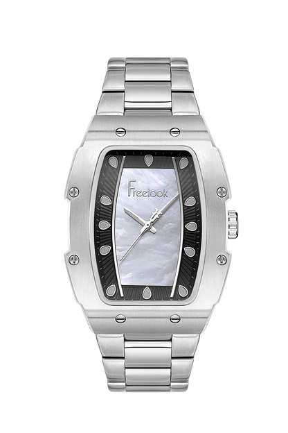 FREELOOK FL.1.10430-1 SILVER STEEL BAND WHITE DIAL  FOR WOMEN