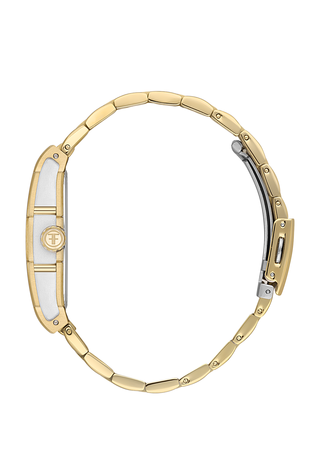 FREELOOK FL.1.10430-3 GOLDEN STEEL BAND WHITE DIAL  FOR WOMEN