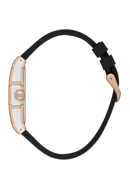 FREELOOK FL.1.10431-2 BLACK LEATHER BAND BLACK DIAL  FOR WOMEN