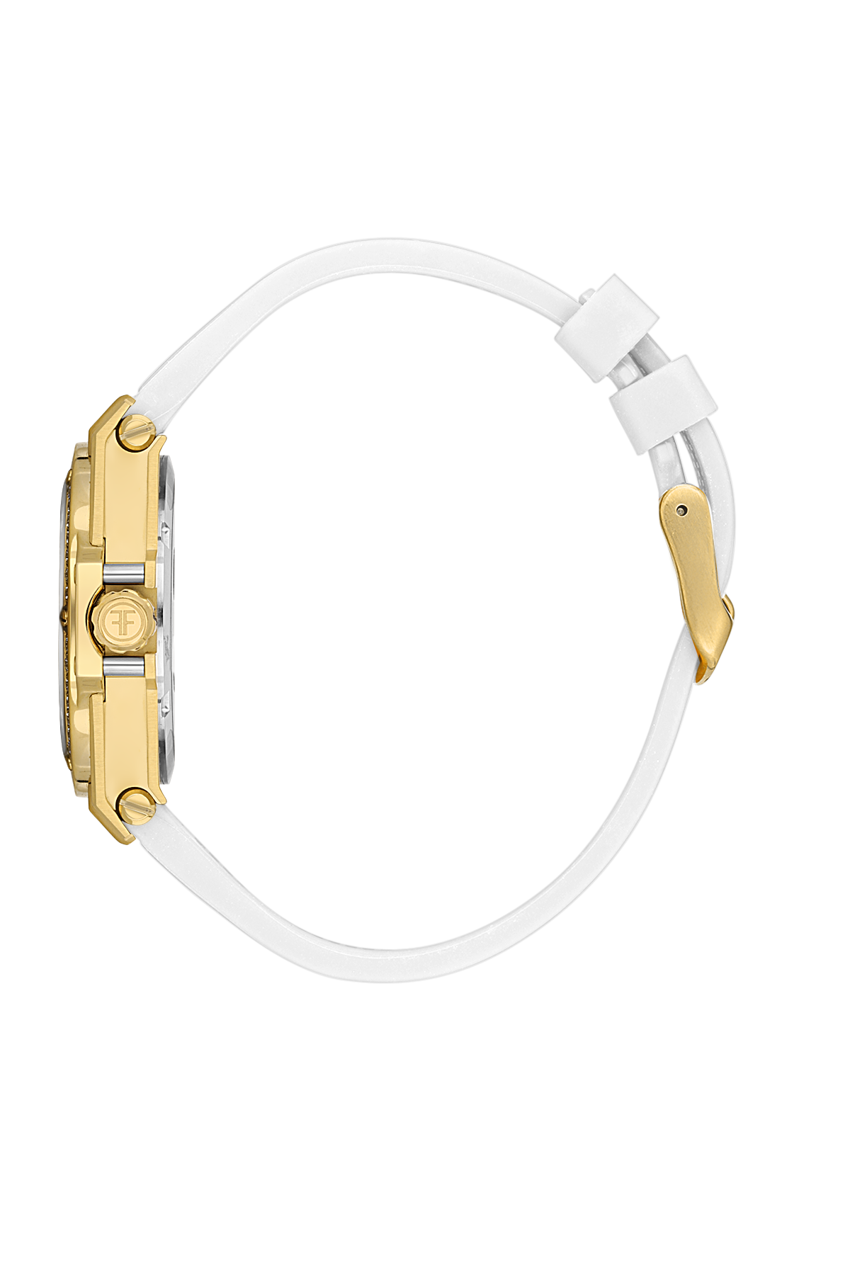 FREELOOK FL.1.10433-2 WHITE RUBBER BAND WHITE DIAL  FOR WOMEN