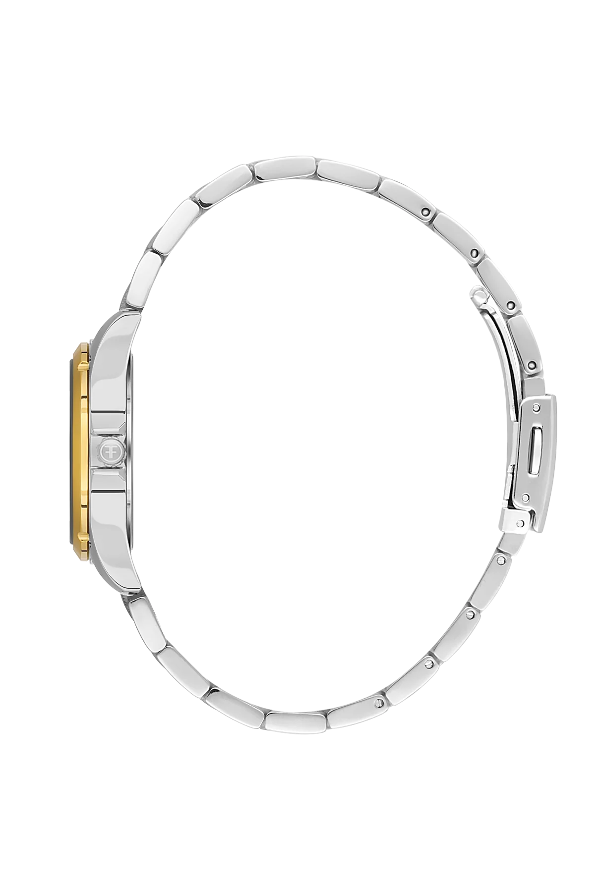 FREELOOK FL.1.10437-3 SILVER AND GOLD STEEL BAND WHITE DIAL  FOR WOMEN