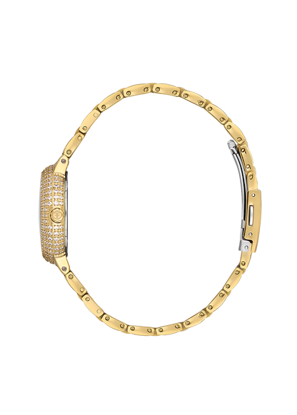 FREELOOK FL.1.10438-2 GOLDEN STEEL BAND SILVER DIAL  FOR WOMEN