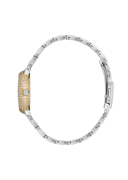 FREELOOK FL.1.10438-3 SILVER AND GOLD STEEL BAND SILVER DIAL  FOR WOMEN