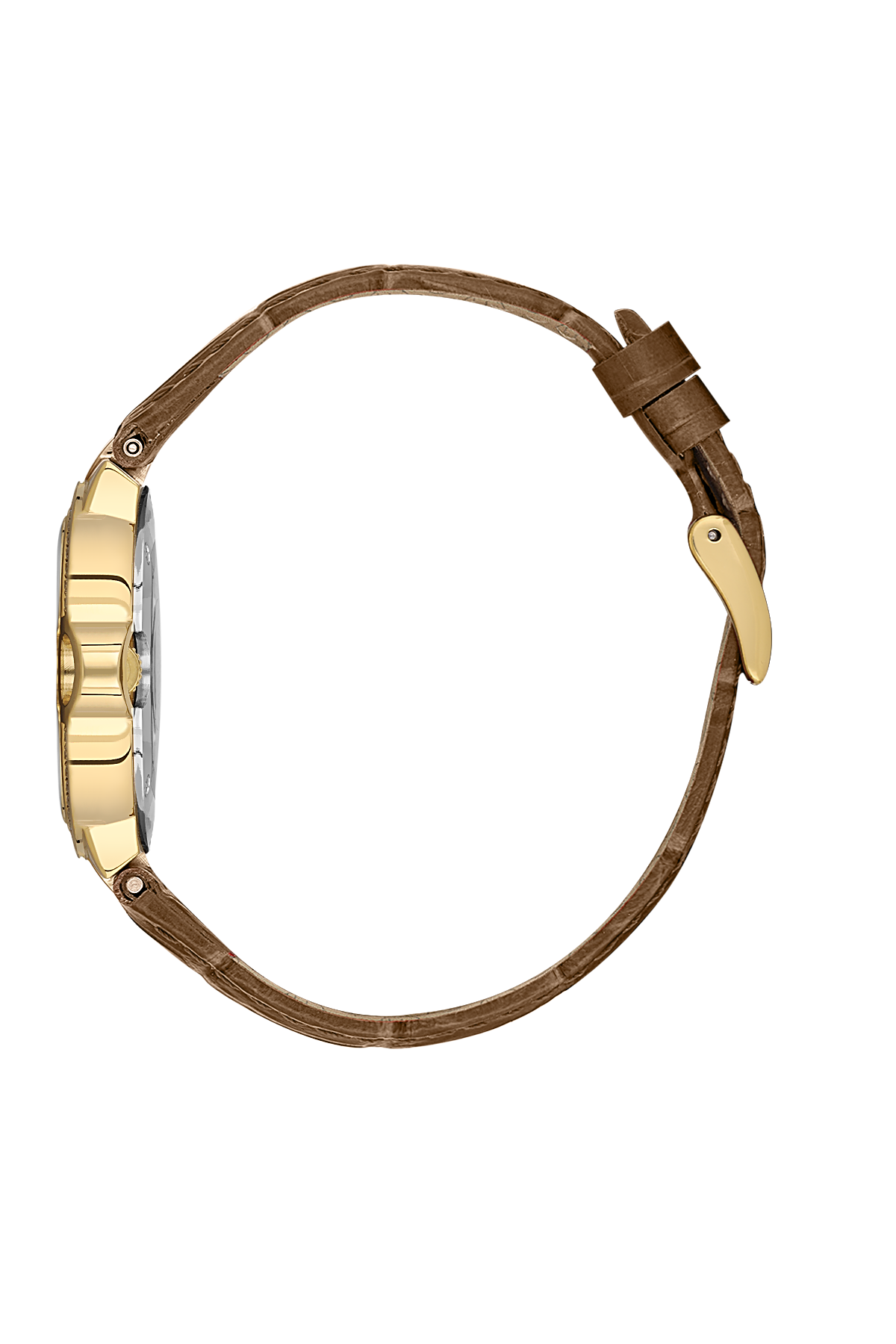 FREELOOK FL.1.10445-3 BEIGE LEATHER BAND GOLDEN DIAL  FOR WOMEN