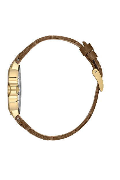 FREELOOK FL.1.10445-3 BEIGE LEATHER BAND GOLDEN DIAL  FOR WOMEN