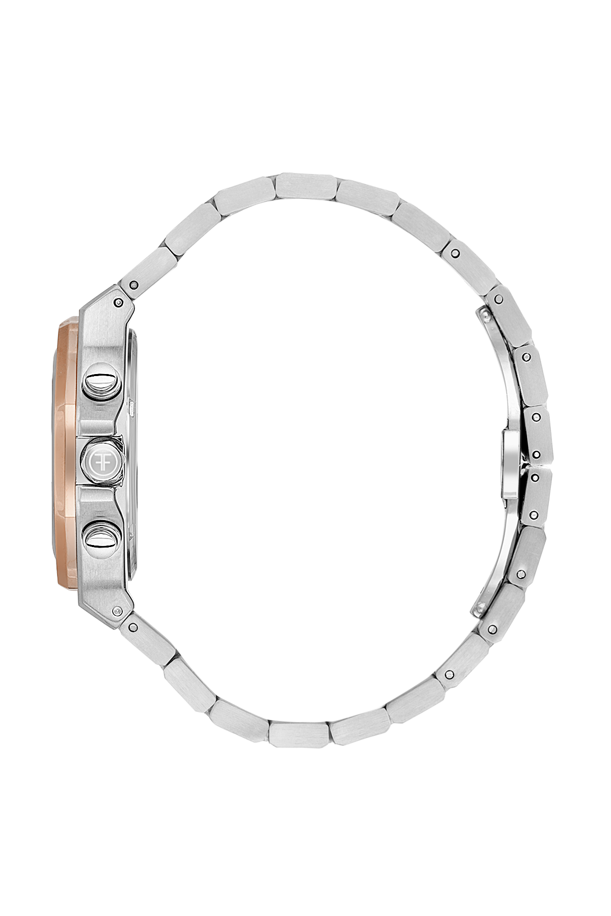 FREELOOK FL.1.10446-6 SILVER AND ROSE GOLD STEEL BAND GREEN DIAL  FOR WOMEN
