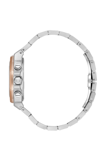 FREELOOK FL.1.10446-6 SILVER AND ROSE GOLD STEEL BAND GREEN DIAL  FOR WOMEN