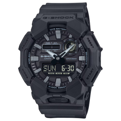G-SHOCK GA-010-1A1 BLACK RUBBER BAND BLACK DIAL  FOR MEN