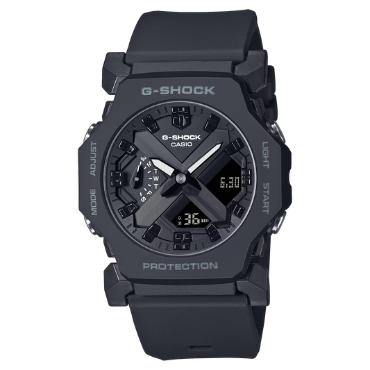 G-SHOCK GA-2300-1A BLACK RUBBER BAND BLACK DIAL  FOR MEN