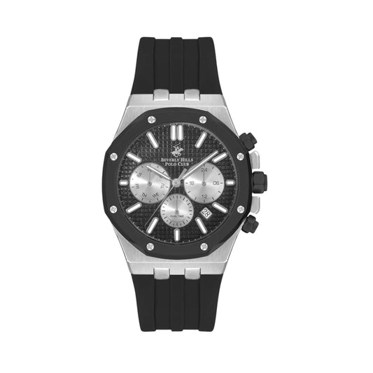 POLO BP3261X.350 BLACK RUBBER BAND BLACK DIAL  FOR MEN