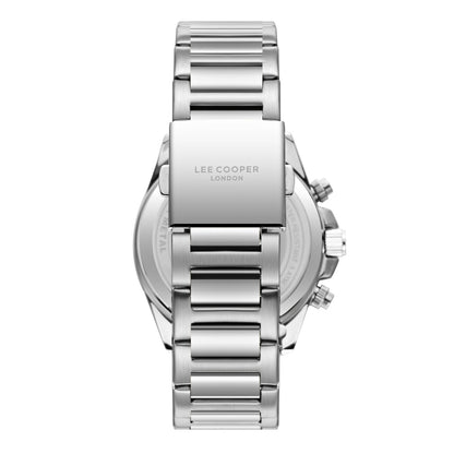 LEE COOPER LC08215.390 SILVER STEEL BAND NAVY BLUE DIAL  FOR MEN
