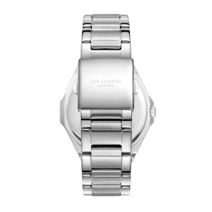 LEE COOPER LC08252.390 SILVER STEEL BAND NAVY BLUE DIAL  FOR MEN