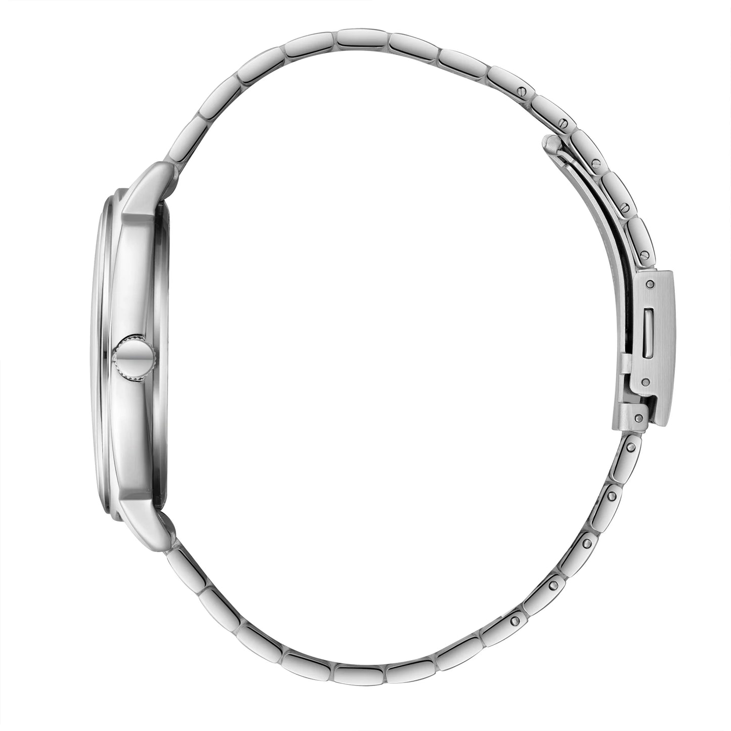 LEE COOPER LC08255.350 SILVER STEEL BAND BLACK DIAL  FOR MEN