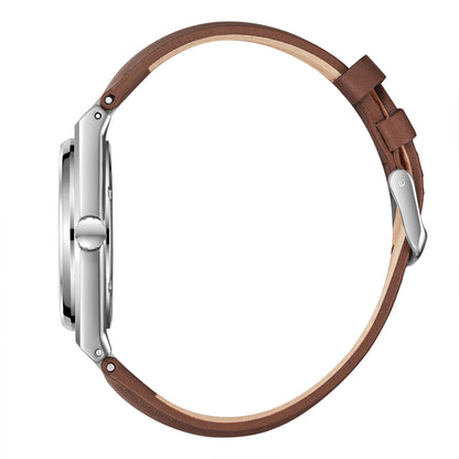 LEE COOPER LC08261.362 BEIGE LEATHER BAND GREY DIAL  FOR MEN