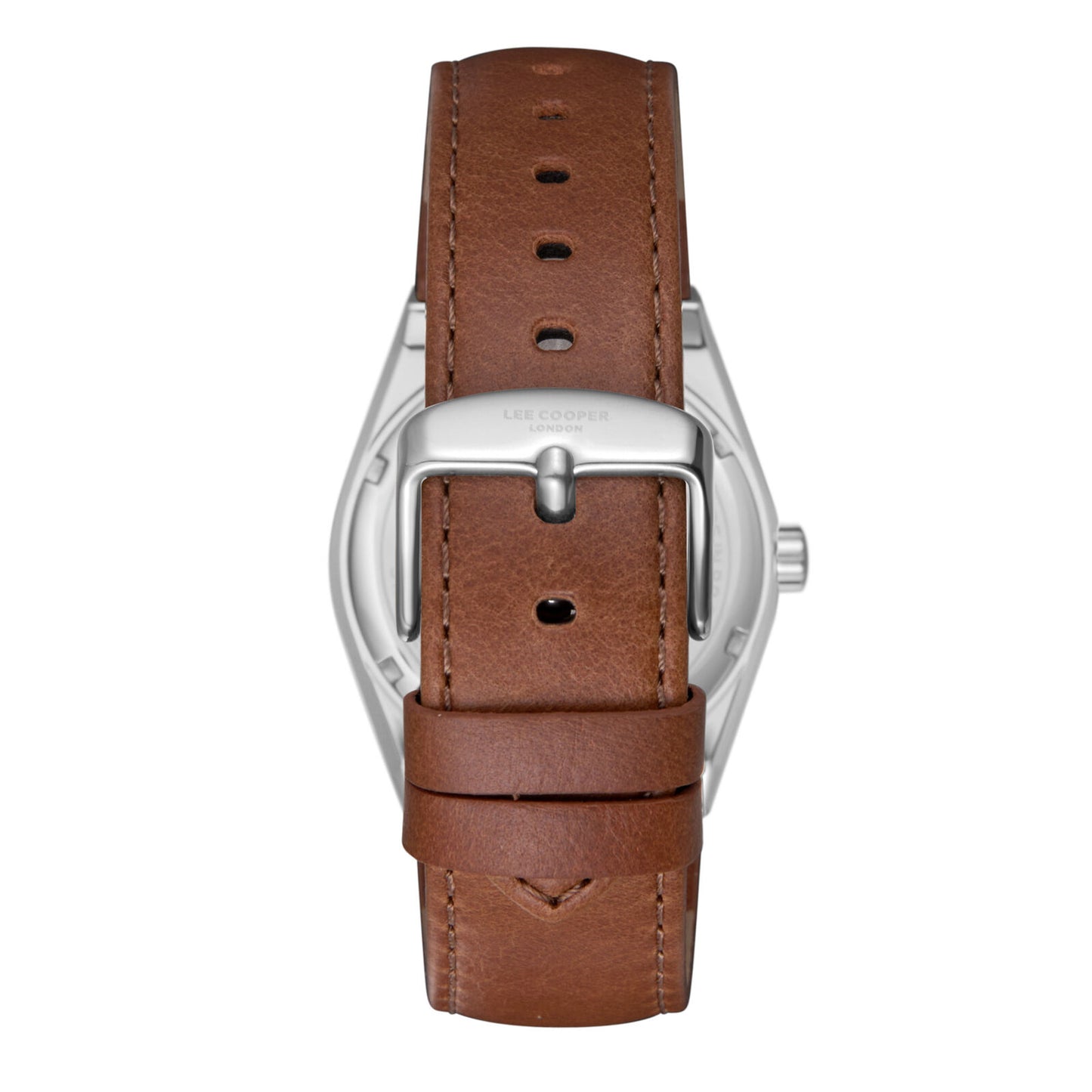 LEE COOPER LC08261.362 BEIGE LEATHER BAND GREY DIAL  FOR MEN