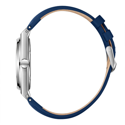 LEE COOPER LC08261.399 NAVY BLUE LEATHER BAND NAVY BLUE DIAL  FOR MEN