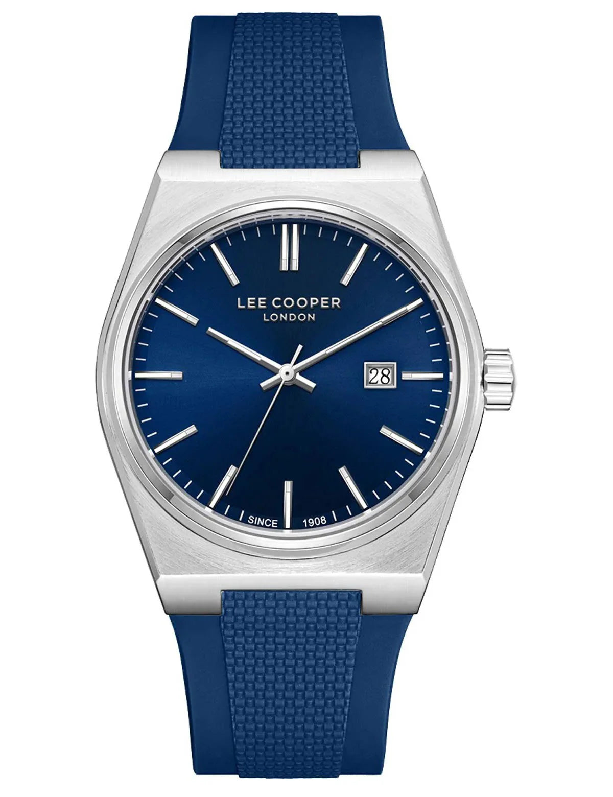 LEE COOPER LC08250.399 NAVY BLUE RUBBER BAND NAVY BLUE DIAL  FOR MEN