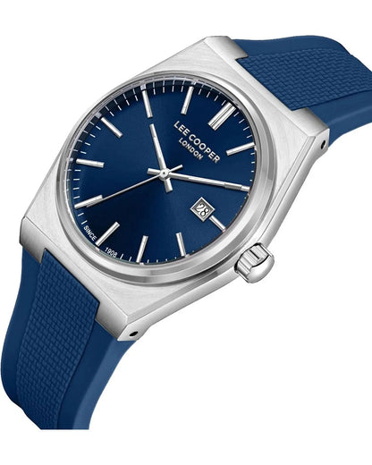 LEE COOPER LC08250.399 NAVY BLUE RUBBER BAND NAVY BLUE DIAL  FOR MEN