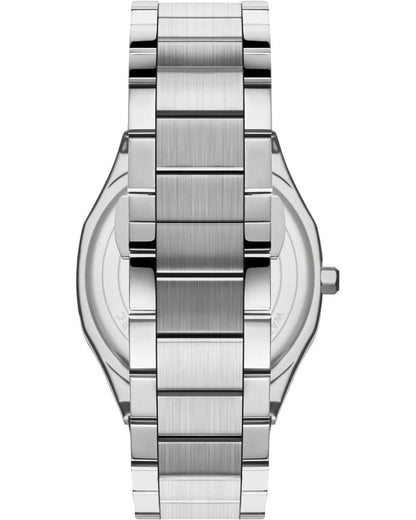 LEE COOPER LC08275.350 SILVER STEEL BAND BLACK DIAL  FOR MEN