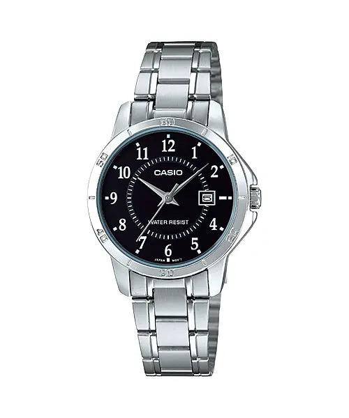 Casio LTP-V004D-1B Stainless Steel , Woman Watches