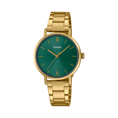 Casio LTP-VT02G-3A Stainless Steel Gold Watch , Women Watches