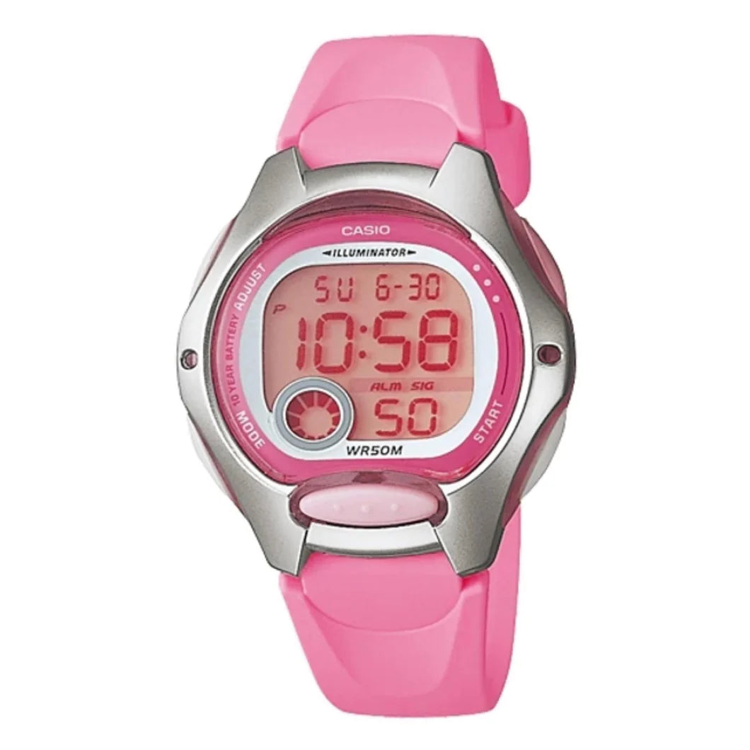 Casio Digital Pink Rubber For Kids LW-200-4B