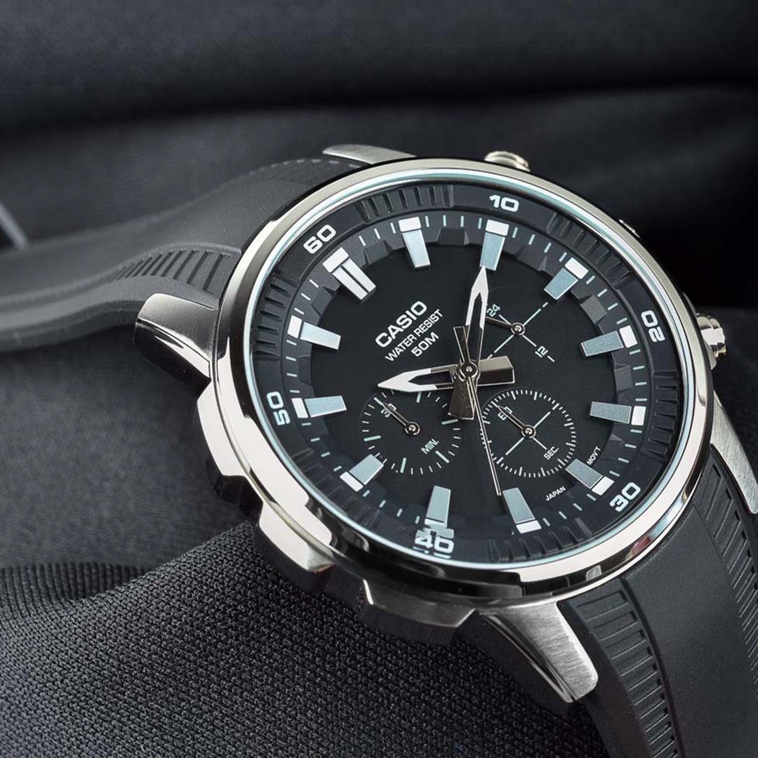 Casio Analog Black Dial Men's Watch MTP-E505-1AVDF