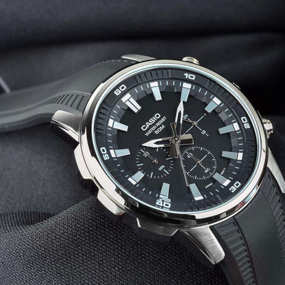 Casio Analog Black Dial Men's Watch MTP-E505-1AVDF