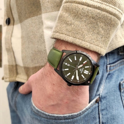 Casio, Men's Watch, MTP-VD02BL-3E - Green