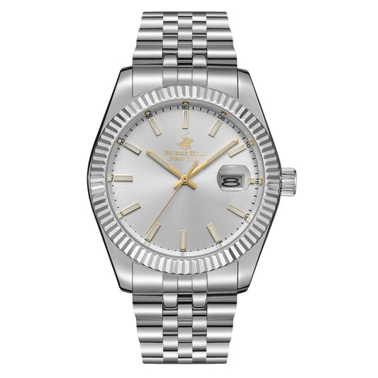 POLO BP3018X.331 SILVER STEEL BAND SILVER DIAL FOR MEN