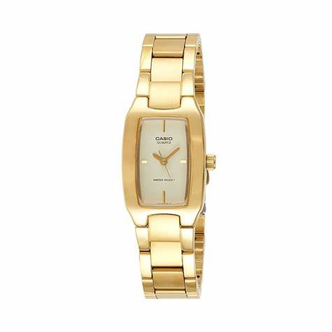 CASIO LTP-1165N-9C GOLDEN STEEL BAND GOLDEN DIAL FOR WOMEN