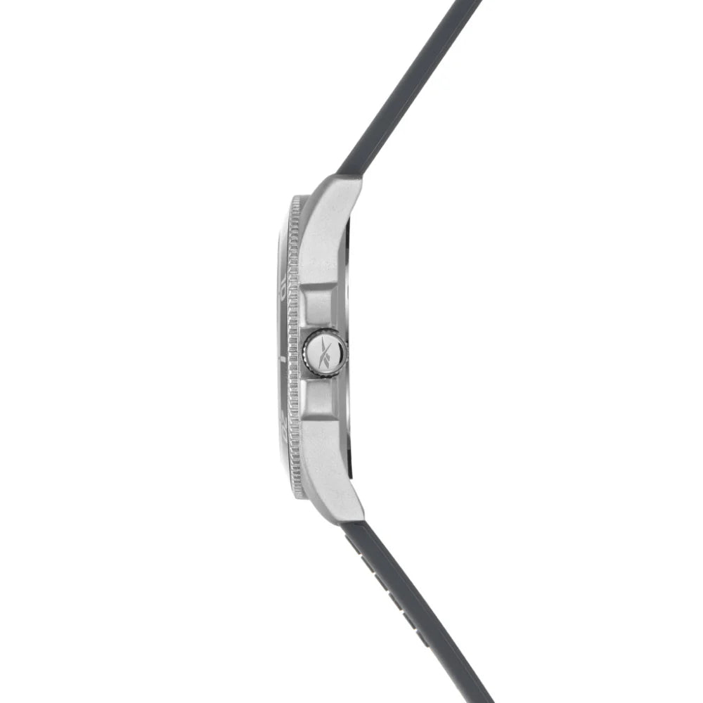 Reebok RV-COT-G3-A1IA-AW Grey Rubber Band Grey Dial For Men