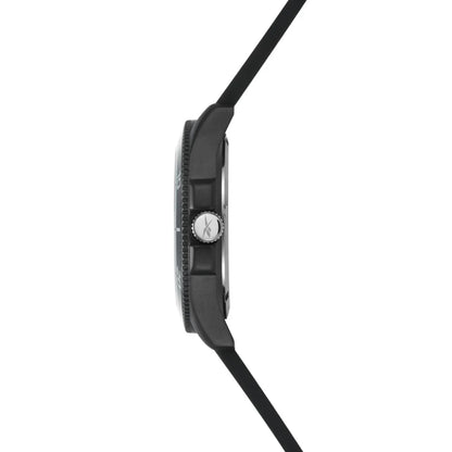 Reebok RV-COT-G3-ABIB-BW Black Rubber Band Black Dial For Men