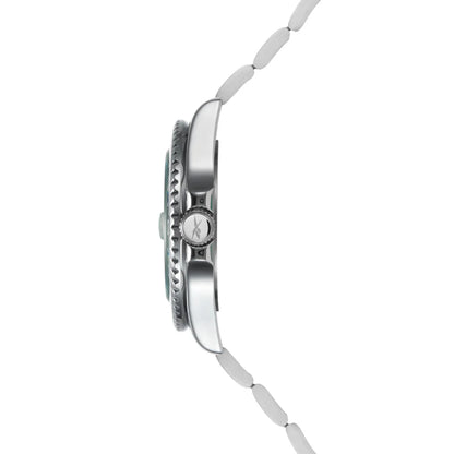 Reebok RV-HOM-G3-AGS1-BW Silver Steel Band Black Dial For Men