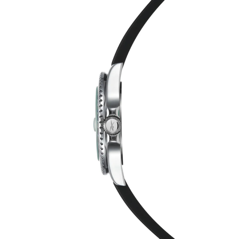 Reebok RV-HOM-G3-ARIB-WB Black Rubber Band White Dial For Men