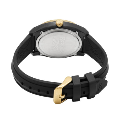 Reebok RV-LGA-G3-PBIB-A2 Black Rubber Band Black Dial For Men