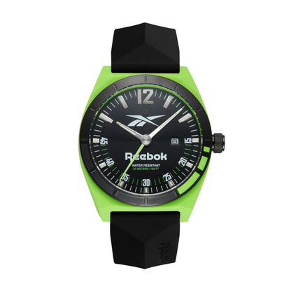 Reebok RV-LGA-G3-PHIB-BH Black Rubber Band Black Dial For Men