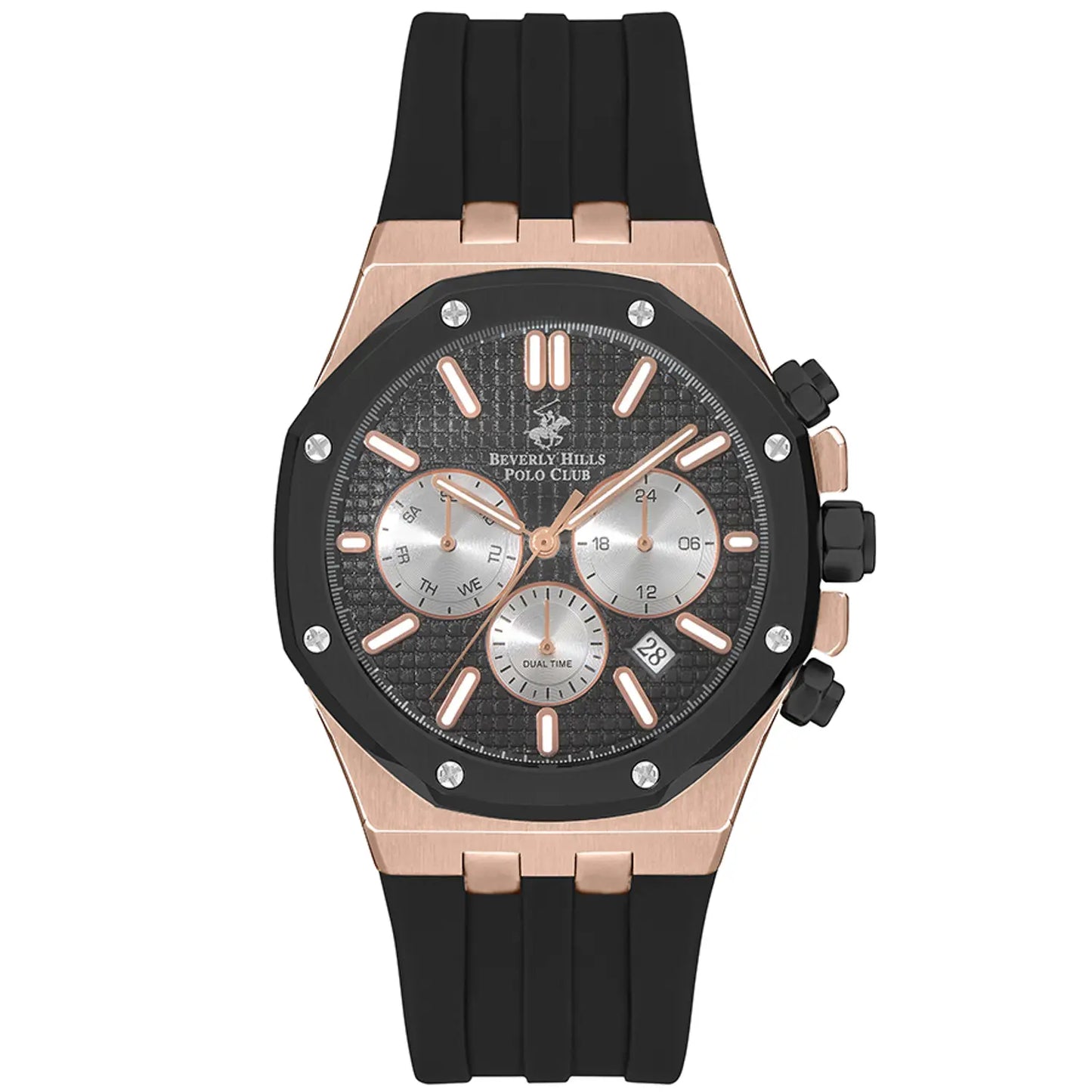 POLO BP3261X.851 BLACK RUBBER BAND BLACK DIAL  FOR MEN