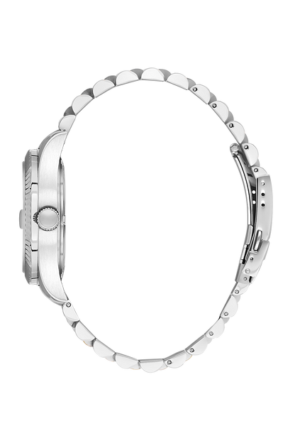 POLO SB.1.10598-1 SILVER STEEL BAND BLACK DIAL  FOR MEN