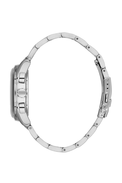 POLO SB.1.10634-3 SILVER STEEL BAND NAVY BLUE DIAL  FOR MEN