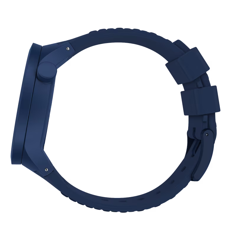 SWATCH SO27N100 RUBBER NAVY BKUE BAND NAVY BLUE DIAL FOR MEN
