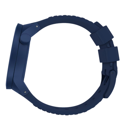 SWATCH SO27N100 RUBBER NAVY BKUE BAND NAVY BLUE DIAL FOR MEN